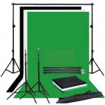 Fotověci Sada 3x Plátno Fotopozadí 3 x 3m + Konstrukce se Stativy 3 x 2,6m – Zboží Živě