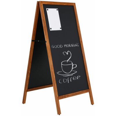 A-Z Reklama CZ Dřevěný poutač UWODD06012 s křídovou magnetickou tabulí 590 x 1190 mm – Zboží Živě