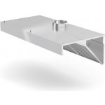 HENDI Nástěnná šikmá digestoř s osvětlením 1200x700x450 mm – Zboží Dáma