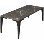 tectake Ratanový stolek Foggia 196x87x76cm grau – Hledejceny.cz