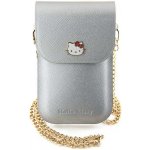 Hello Kitty PU Metal Logo Leather Wallet Phone Bag Silver Objevte novou kabelku Hello Kitty Leather Metal Logo Chain kombinaci elegance, stylu a funkč – Hledejceny.cz