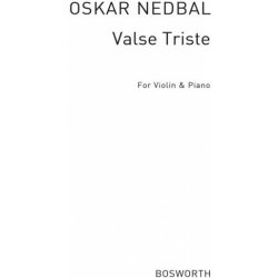 Oskar Nedbal Valse Triste Smutný valčík noty pro housle a klavír