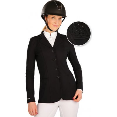 Litex Dámské jezdecké závodní sako s kamínky Černá – Zboží Dáma