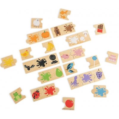 Bigjigs Toys didaktické puzzle Barvy