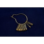 Zlaté spínací špendlíky - 12 ks - rozměr 0,4 cm x 2 cm – Zboží Dáma