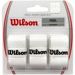 Wilson Pro overgrip Perforated 3ks bílá – Zboží Dáma
