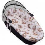 Baby Nellys bavlněná vložka s pěnovou matrací Bunny Star bílá – Zboží Dáma