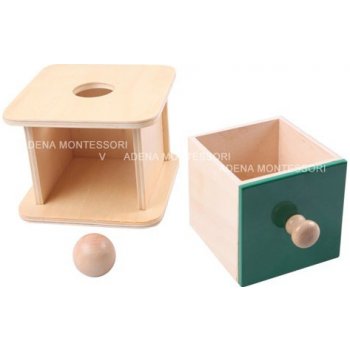 Montessori I060 Box na vkládání dřevěného míčku