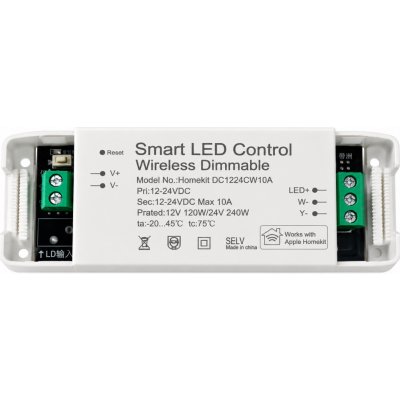 EgoTrip Smart LED Controller / bezdrátový stmívač 12–24 V DC – Apple HomeKit, CCT – Hledejceny.cz