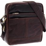 Sendi Design pánská kožená crossbody taška B-710 tmavě hnědá – Zboží Dáma