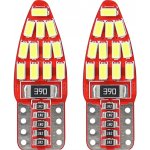 LED CANBUS žárovky 24SMD 3014 T10e W5W boční Bílá 12V AMIO-01285 – Hledejceny.cz