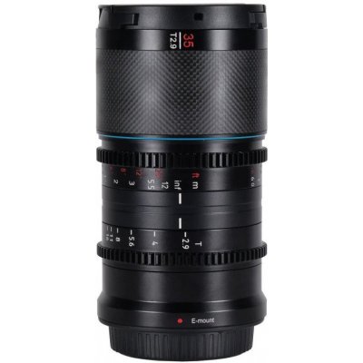 SIRUI 35 mm T2.9 Anamorphic Saturn 1,6x Carbon Fiber (Blue Flare) Sony E-mount