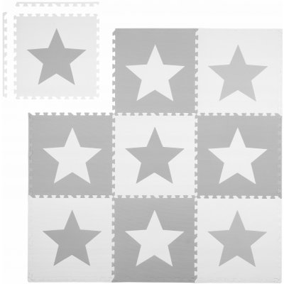 Ricokids Pěnová podložka velké pěnové puzzle šachovnice 9 ks hvězdičky – Zboží Dáma