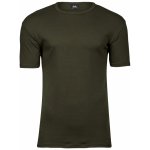Silné bavlněné tričko Tee Jays Interlock - Olivově zelená S – Zboží Mobilmania