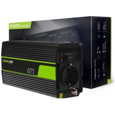 Green Cell měnič 24V/230V modifikovaná sinusoida 300W