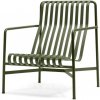 Zahradní židle a křeslo HAY Židle Palissade Lounge Chair High, olive
