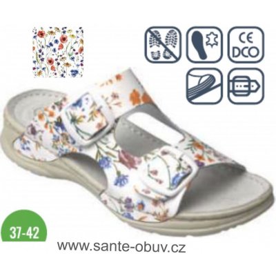 Santé D/10/FLORA/SP zdravotní pantofel bílá – Hledejceny.cz