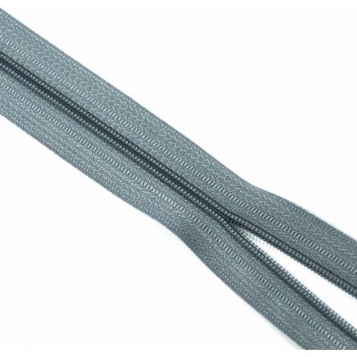 Nekonečný zip no.3 spirálový plastový v metráži - více barev color: 719 šedá – Hledejceny.cz
