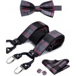 Amparo Miranda Set motýlek kapesníček a kšandy BD-3033 – Zboží Dáma