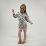 ESITO Dívčí tunikové pyžamo Kočičky růžová – Zboží Dáma