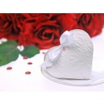 PartyDeco PartyDeco Krabičky - Srdce bílé s mašličkou 10 ks – Zboží Dáma