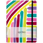 Spoko zápisník, Creative IV růžový štětec A5, 75 g, 96 listů linkovaný – Zboží Dáma