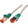 síťový kabel Solarix C6A-315GY-1MB propojovací RJ45/RJ45, SFTP, kat. 6A 10G, 1m, LSOH, šedý