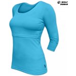 Jožánek Kateřina tričko pro snadné kojení 3/4 rukáv tyrkysová – Zboží Mobilmania