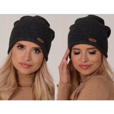 Fashionweek elegantní dámská teplá čepice beanie ZIZI-J4 grafitová – Hledejceny.cz