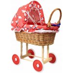 Vingo Proutěný se stahovací boudičkou červená srdíčka – Zboží Dáma