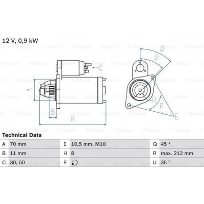 Startér BOSCH 0 986 016 730 – Zbozi.Blesk.cz