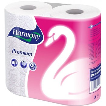 Harmony Premium bílý 3-vrstvý 4 ks
