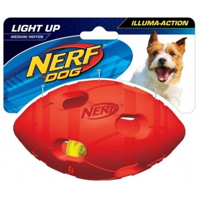 Nerf gumový rugby míč LED 10 cm – Zboží Mobilmania