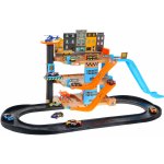 Inlea4Fun Patrové parkoviště s výtahem a skluzavkou TRACK PARKING LOT – Sleviste.cz