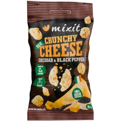 MIXIT Křupavý sýr do kapsy Irský cheddar & černý pepř 20 g – Zboží Dáma