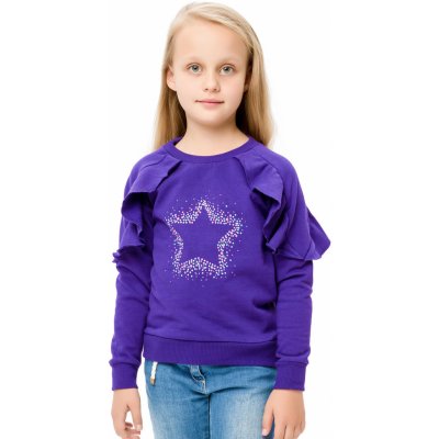 Winkiki Kids Wear Dívčí mikina Star fialová