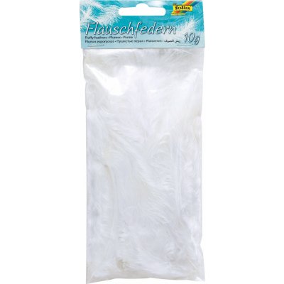 Bílá flaušová peříčka - 10g – Hledejceny.cz