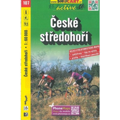 ČESKÉ STŘEDOHOŘÍ 1:60 000 CYKLOMAPA 107