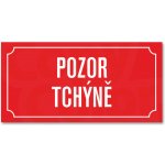 Cedule/tabule na přání s vlastním textem - červený podklad (031) – Zbozi.Blesk.cz