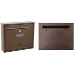 Poštovní schránka RADIM-V-hnědá zadní vhoz 360x310x90mm CH – Hledejceny.cz