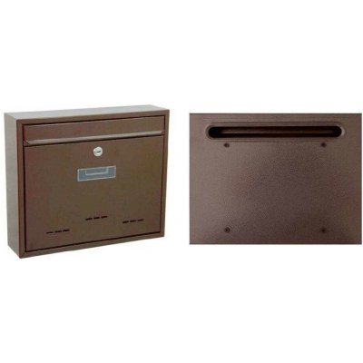 Poštovní schránka RADIM-V-hnědá zadní vhoz 360x310x90mm CH – Hledejceny.cz