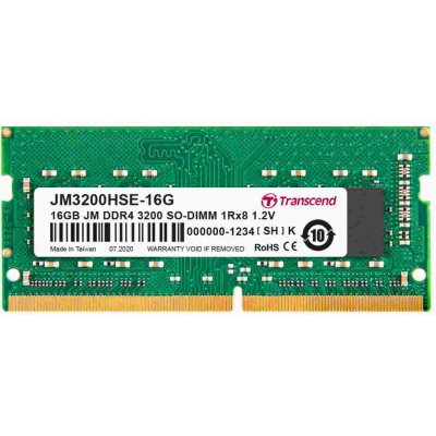 Transcend DDR4 16GB 3200MHz CL22 JM3200HSE-16G – Zboží Mobilmania