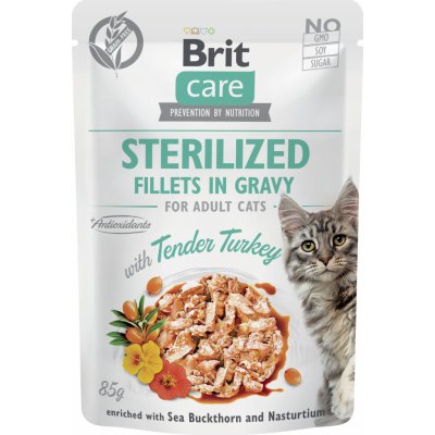 Brit Care Cat Fillets in Gravy Steril. Tend.Turkey 85 g – Zbozi.Blesk.cz