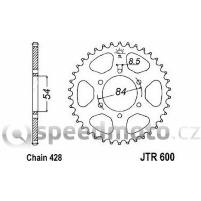 JT Sprockets JTR 600-52 | Zboží Auto