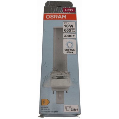 Osram DULUX LED D13 EM 6W/840 G24d-1 studená 2PIN – Sleviste.cz