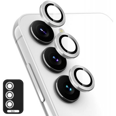 ENKAY 100877 ALU sklo pro fotoaparát Samsung Galaxy S25 Plus 5G SILVER – Zboží Živě