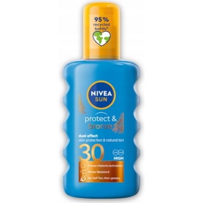 Nivea Sun Protect & Bronze Sun Spray intenzivní sprej na opalování SPF30 200 ml – Zboží Dáma