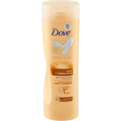 Dove Body Love samoopalovací mléko na tělo odstín Light to Medium 250 ml – Zboží Dáma