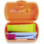 Curaprox Travel set žlutý 2 ks zubních kartáčků + zubní pasta 10 ml dárková sada – Zboží Dáma