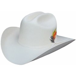 Stars and Stripes Westernový bílý klobouk Arizona